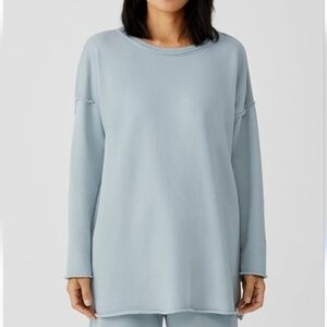 Eileen Fisher Light Blue Oversized Sweatshirt